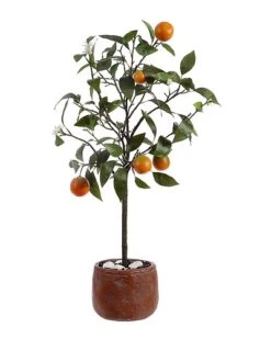 Safavieh Faux Orange Potted Tree Home