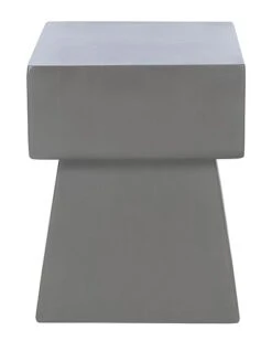 Safavieh Zen Indoor/Outdoor Mushroom Modern Concrete 18.1in Accent Table Home