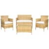 Safavieh Bandele Outdoor 4pc Living Set Home