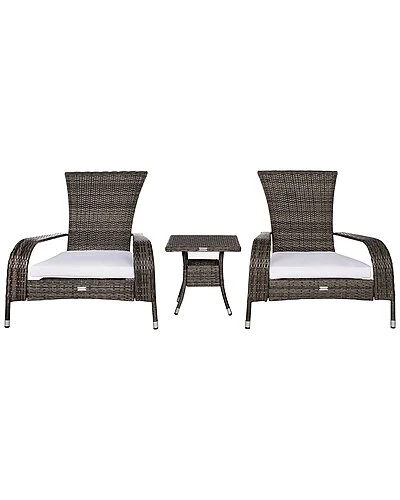 Safavieh Edna Outdoor 3pc Lounge Set Home