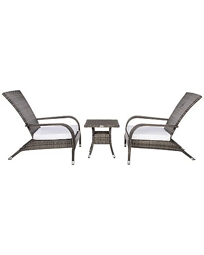 Safavieh Edna Outdoor 3pc Lounge Set Home - Image 2