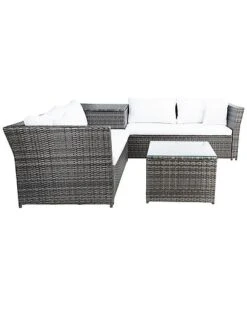 Safavieh Helga Outdoor Grey Living Set Home