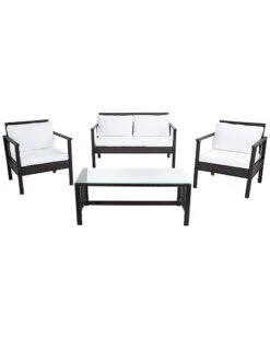 Safavieh Garnen Outdoor 4pc Living Set Home