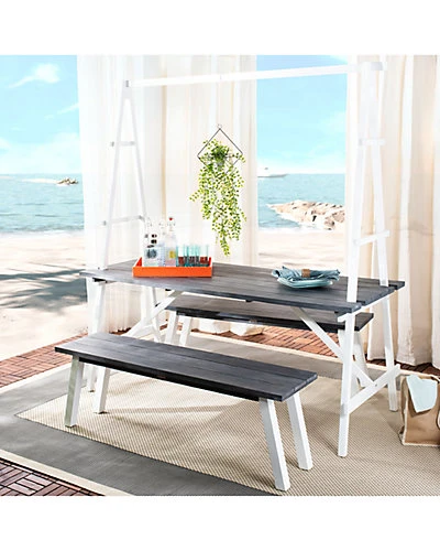 Safavieh Willamy Outdoor 3pc Dining Set Home - Image 2