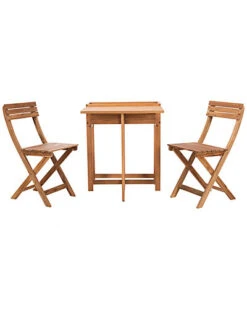 Safavieh Walten Outdoor Flower Shelf 3pc Bistro Set Home