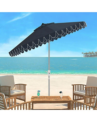 Safavieh Elegant Valance 9ft Auto Tilt Umbrella Home - Image 2
