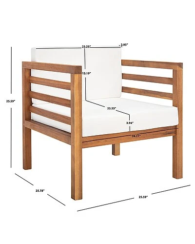 Safavieh Kinnell Outdoor Armchair Home - Image 3