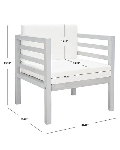 Safavieh Kinnell Outdoor Armchair Home - Image 3