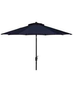 Safavieh Up Resistant Ortega 9 Ft Auto Tilt Crank Umbrella Home