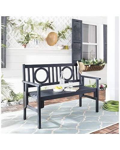 Safavieh Piedmont Outdoor Folding Bench Home - Image 2