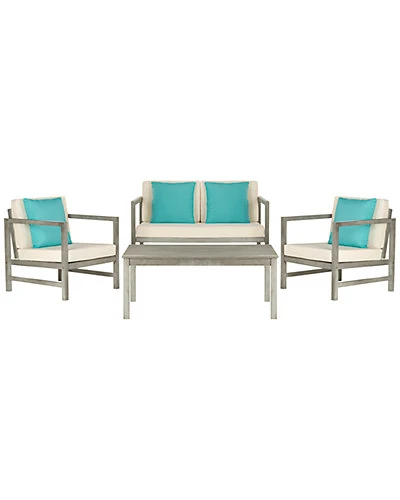 Safavieh Montez 4 Pc Outdoor Set With Accent Pillows Home