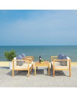 Safavieh Alda 4pc Outdoor Set With Accent Pillows Home