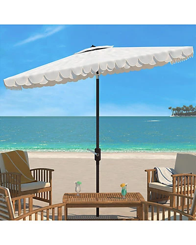Safavieh Elegant Valance 6.5 X 10 Ft Rect Umbrella Home - Image 3