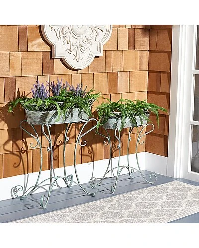 Safavieh Hendrick Set Of 2 Planters Home - Image 2