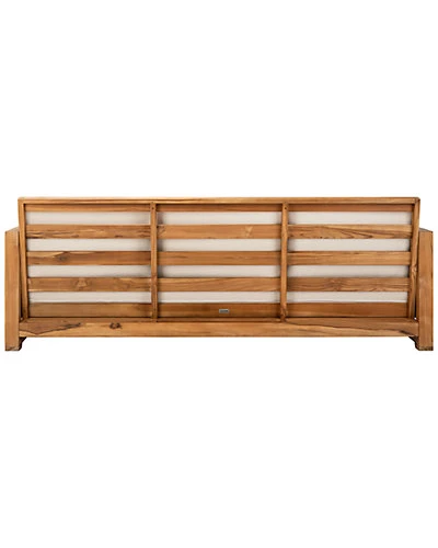 Guadeloupe Outdoor Teak 3-Seat Sofa Home - Image 3