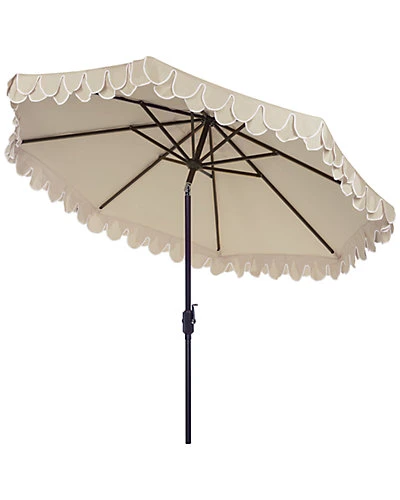 Safavieh Elegant Valance 11Ft Round Umbrella Home - Image 2