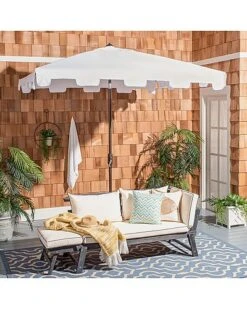 Safavieh Zimmerman 7.5 Ft Square Market Umbrella Home