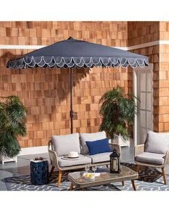 Safavieh Elegant Valance 7.5 Ft Square Umbrella Home