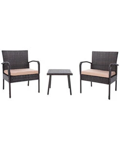 Safavieh Moore Outdoor 3pc Lounge Set Home
