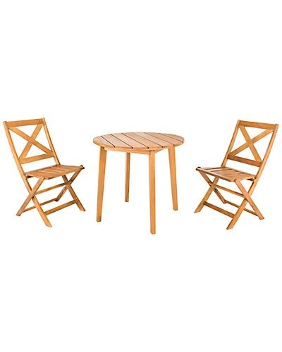 Safavieh Bruna Outdoor 3pc Bistro Set Home