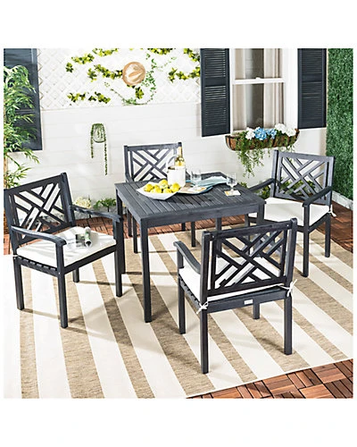 Safavieh Bradbury Outdoor 5pc Dining Set Home - Image 2