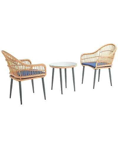 Safavieh Berlen Outdoor 3Pc Lounger Set Home - Image 2