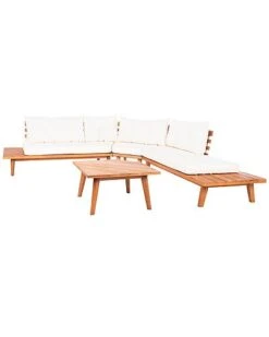 Safavieh Lansen Outdoor 4pc Corner Living Set Home