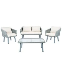 Safavieh Kerson Outdoor 4Pc Rope Living Set Home